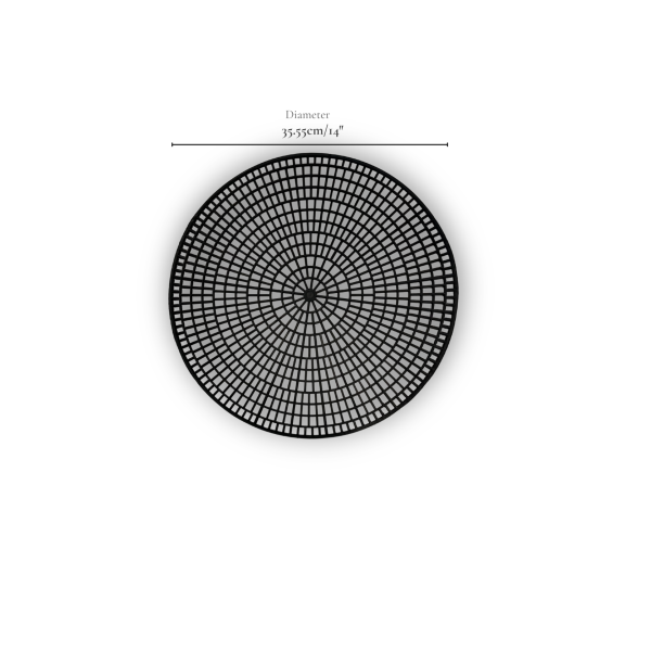 Non Slip Mat for Service Tray Black - 35.55cm/14